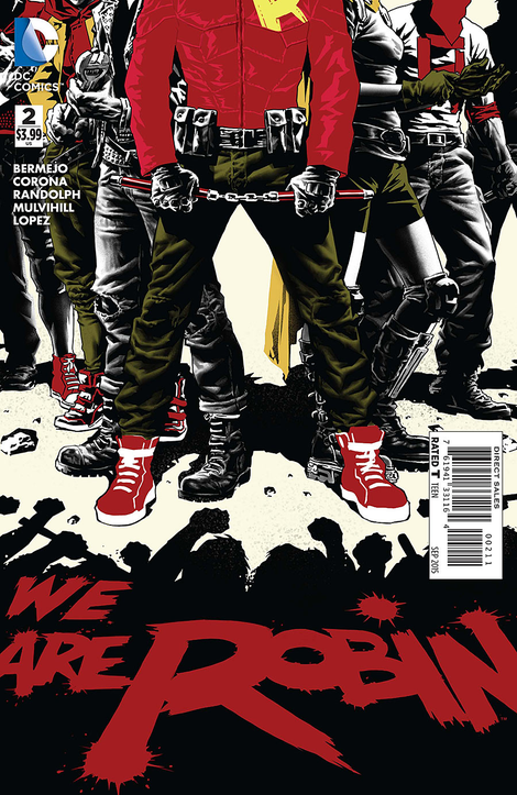Lee Bermejo’s cover for this week’s We Are Robin #2